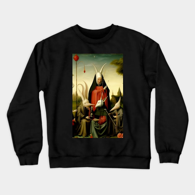 Bosch In Wonderland 02 Crewneck Sweatshirt by BarrySullivan